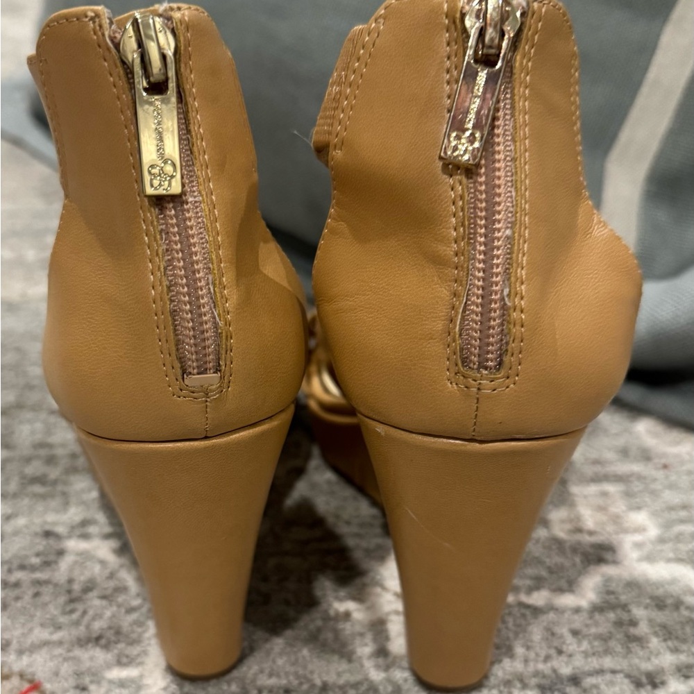 Jessica Simpson Brown Wedge Sandals - Picture 3 of 4